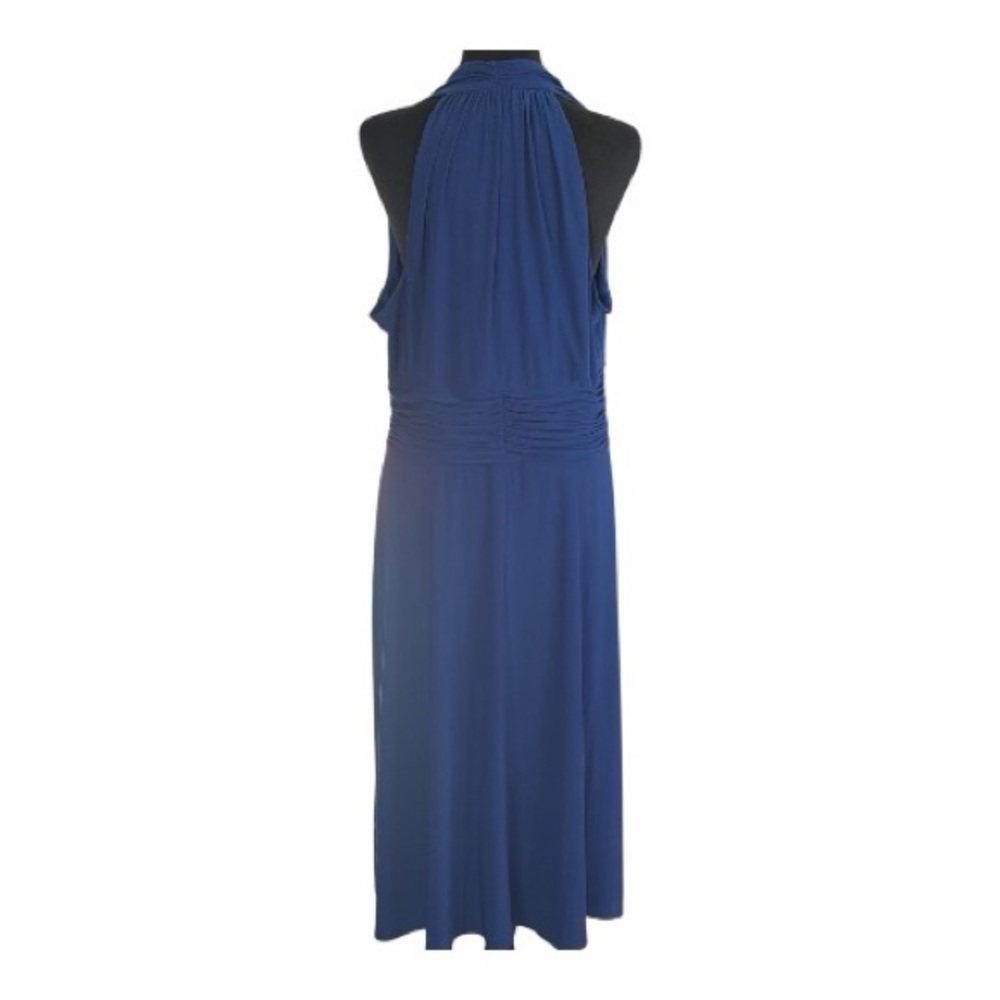 Evan Picone Women’s Sleeveless Royal Blue Midi Dress Size 16 - Picture 5 of 8